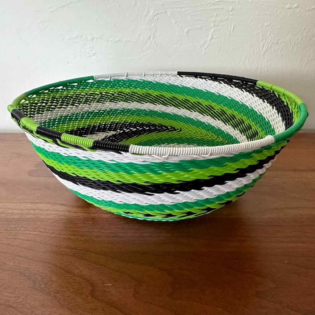 Large Wire Bowls Green - Handicraft Soul
