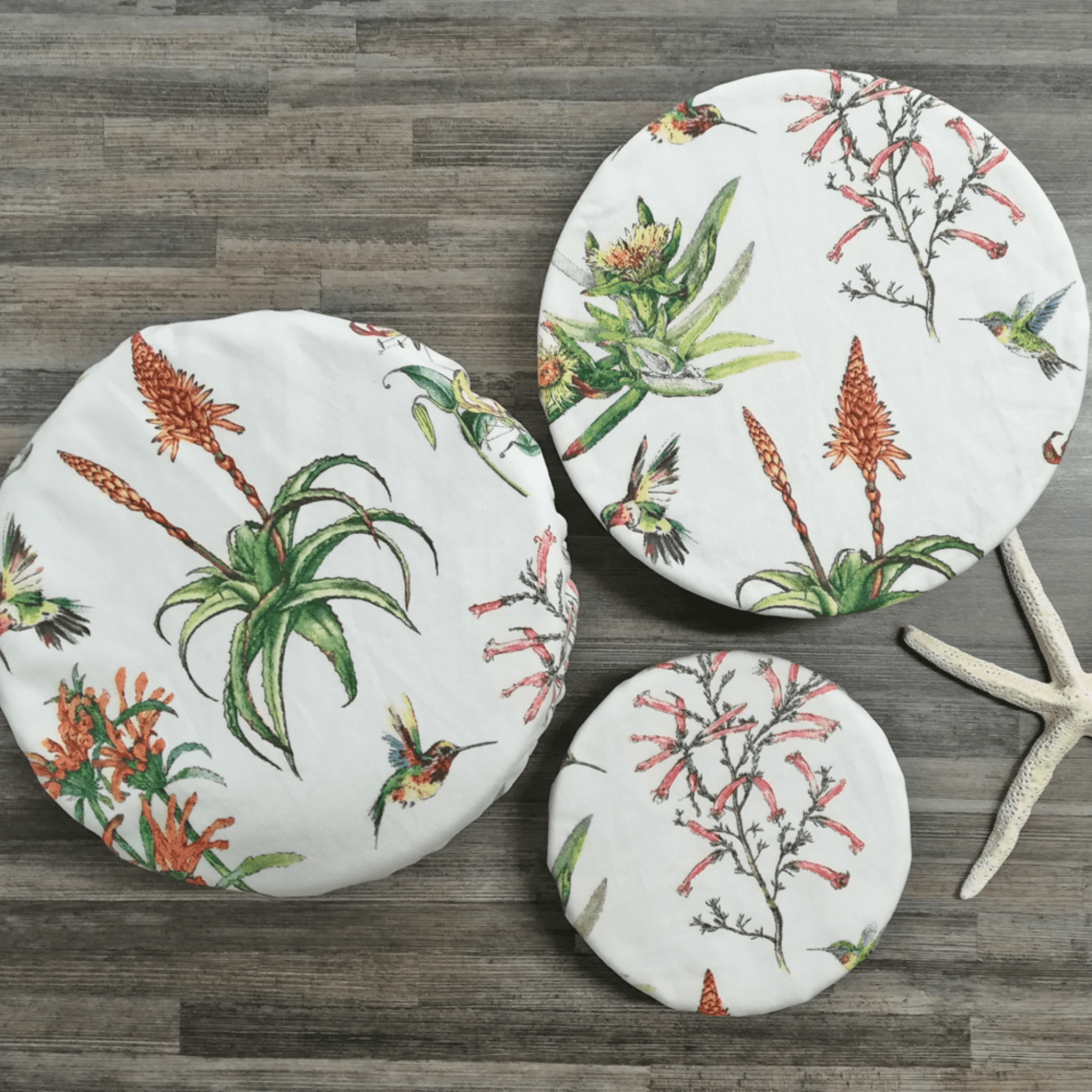 Erika Flora Reusable Bowl Cover Set - Kitchen accessories - Handicraft Soul