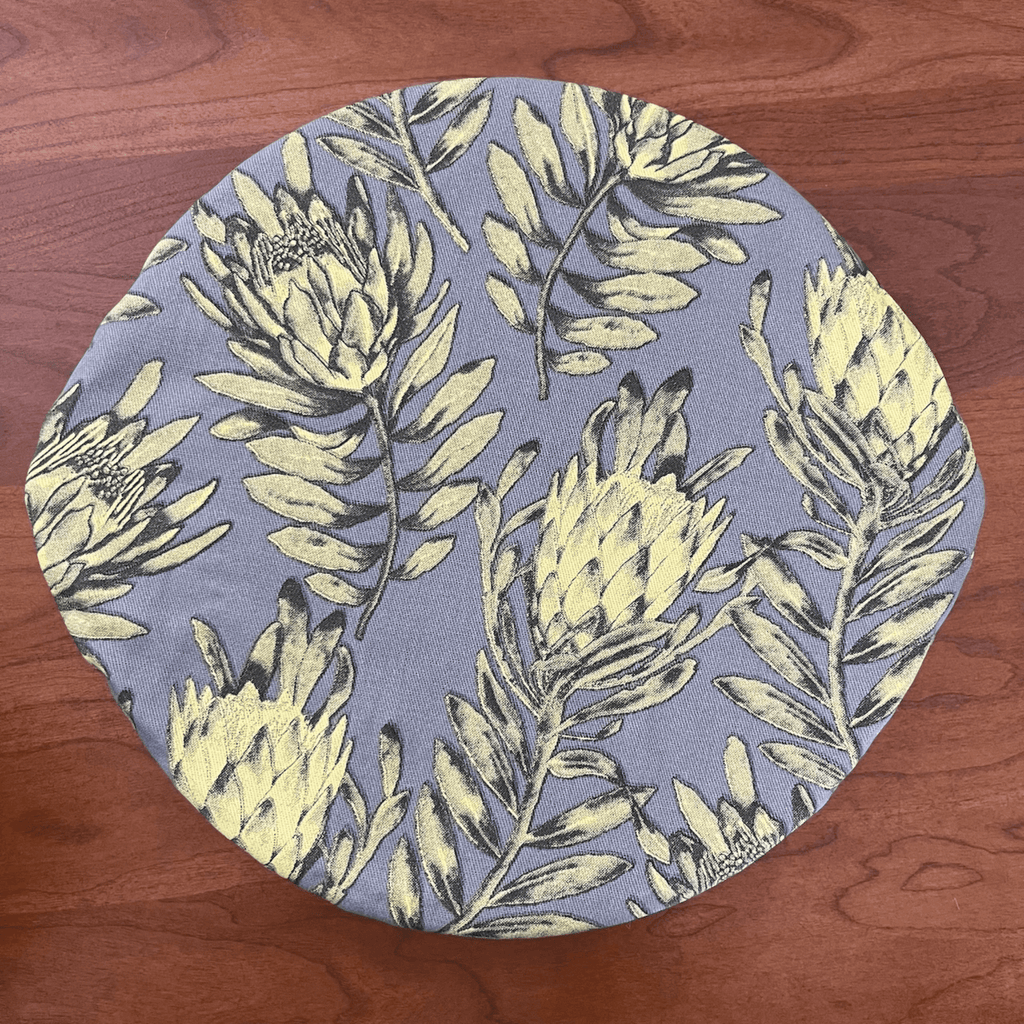 Grey Protea Single Reusable Bowl Cover - Kitchen Accessories - Handicraft Soul