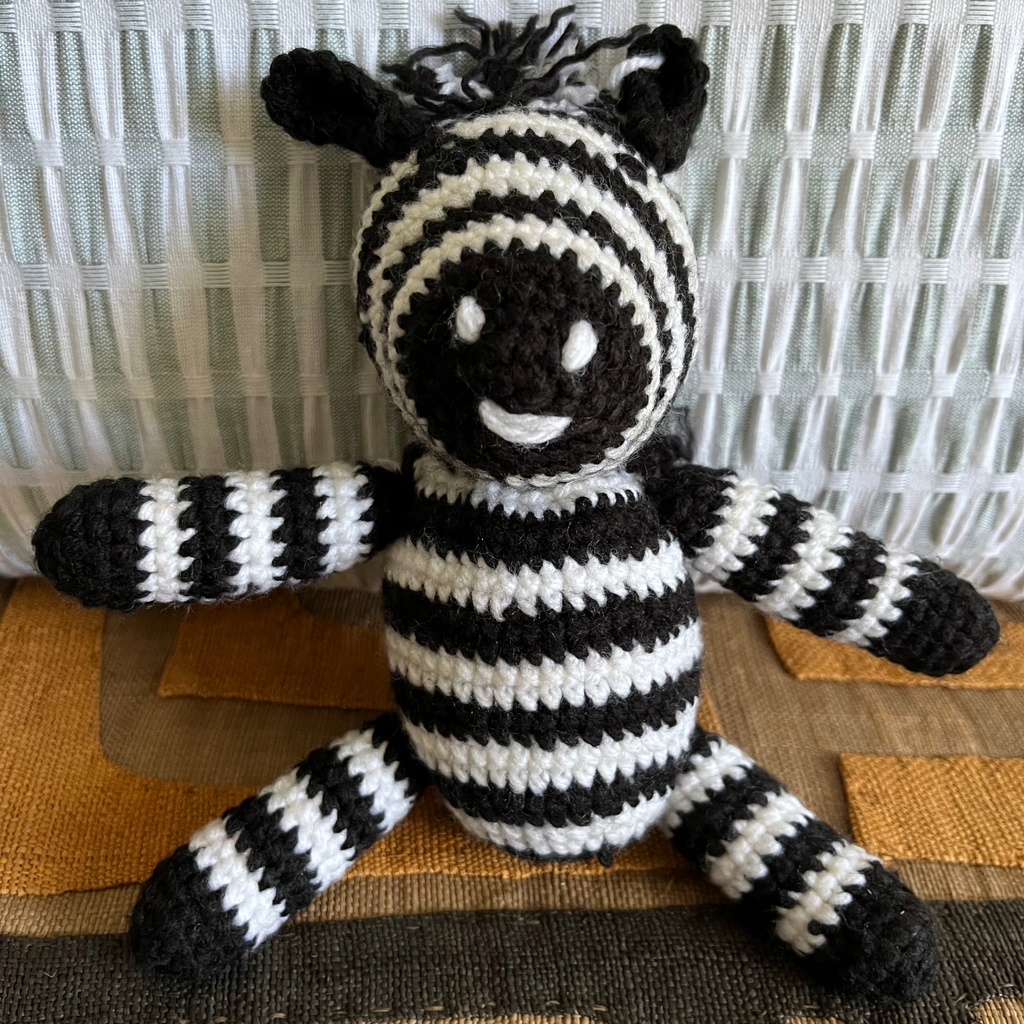 Crochet Zebra Teddy - kiddies - Handicraft Soul