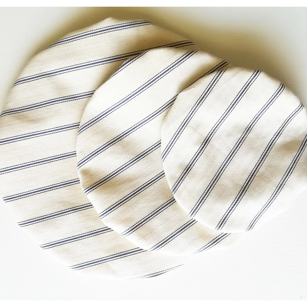 Navy Stripe Reusable Bowl Cover Set - Kitchen Accessories - Handicarft Soul